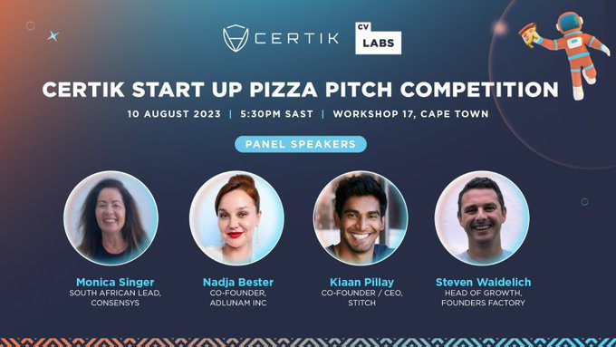 CertiK & CV Labs’ Startup Pizza Pitch Competition SA.
